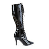 VANITY-2020 Overknee Stiefel Lack Schwarz von Pleaser – Ansicht 5