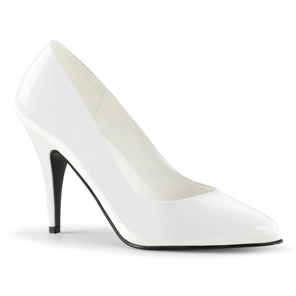VANITY-420 Pumps Lack Weiß von Pleaser