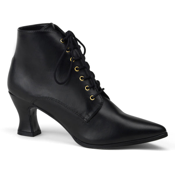 VICTORIAN-35 Stiefeletten Schwarz von Funtasma