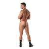 Herren String - Roter Vinyl-Style mit komfortabler Fronttasche | TOF Paris