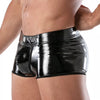 Schwarze Vinyl-Boxershorts von TOF Paris – Ansicht 4