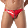 Bikini Herren rot mit Front-Reißverschluss - sexy & bequem | TOF Paris