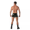 Push-Up Vinyl Boxer mit Reißverschluss - Sexy & Komfortabel, Schwarz | TOF Paris