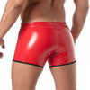 Push-Up Boxer mit Reißverschluss - Sexy, roter Vinyl-Style | TOF Paris