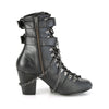VIVIKA-128 Stiefeletten Schwarz Matt Schnürung Sarg Schnallen von DemoniaCult – Ansicht 5