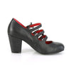 VIVIKA-38 Gothic Pumps - Schwarz Matt von DemoniaCult – Ansicht 5