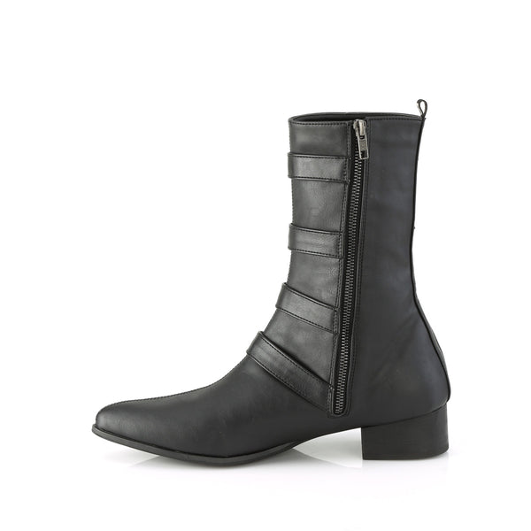 WARLOCK-110-B Stiefel - Schwarz Matt von DemoniaCult – Ansicht 3