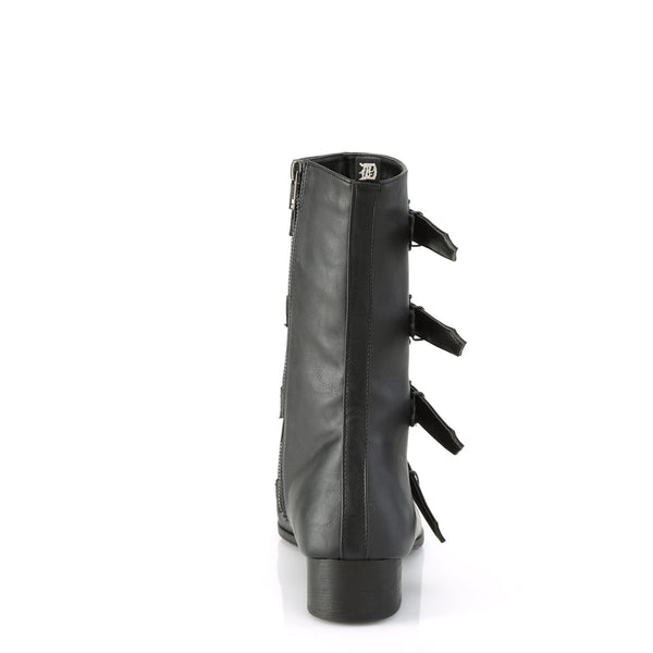 WARLOCK-110-B Stiefel - Schwarz Matt von DemoniaCult – Ansicht 4