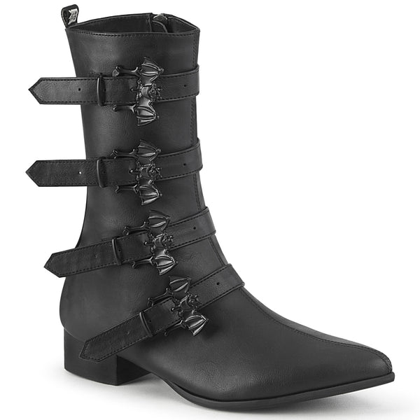 WARLOCK-110-B Stiefel - Schwarz Matt von DemoniaCult
