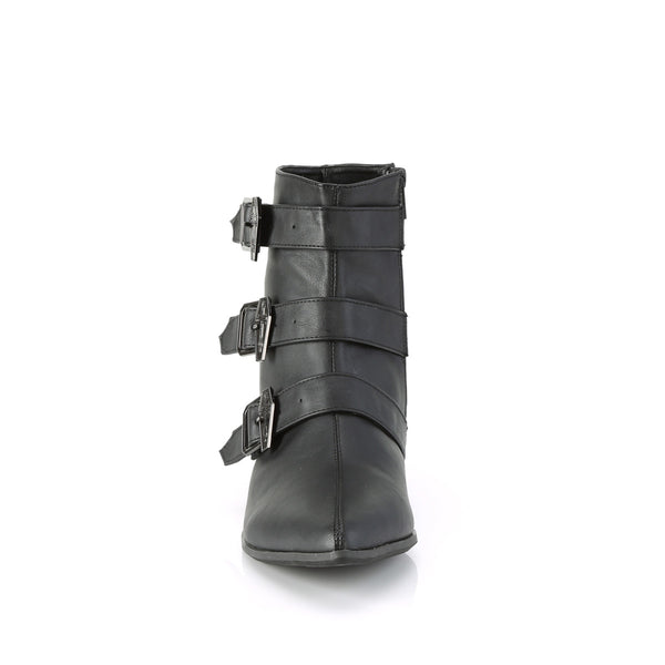 WARLOCK-50-C Stiefeletten - Schwarz Matt von DemoniaCult – Ansicht 2