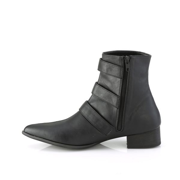 WARLOCK-50-C Stiefeletten - Schwarz Matt von DemoniaCult – Ansicht 3