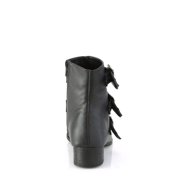 WARLOCK-50-C Stiefeletten - Schwarz Matt von DemoniaCult – Ansicht 4