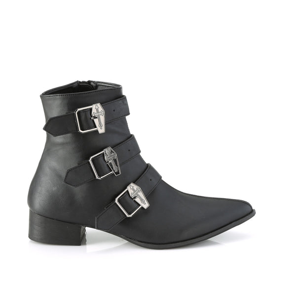 WARLOCK-50-C Stiefeletten - Schwarz Matt von DemoniaCult – Ansicht 5