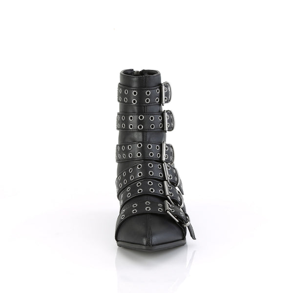 WARLOCK-70 Stiefeletten - Schwarz Matt von DemoniaCult – Ansicht 2