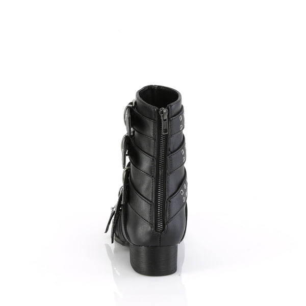WARLOCK-70 Stiefeletten - Schwarz Matt von DemoniaCult – Ansicht 4