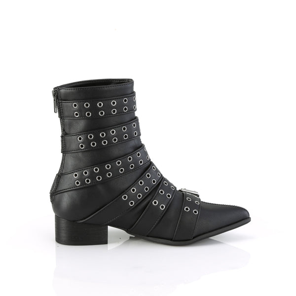 WARLOCK-70 Stiefeletten - Schwarz Matt EUR 39 | DemoniaCult SALE