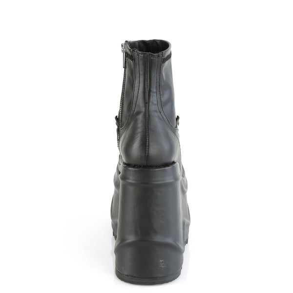 WAVE-110 Plateau Boots/ Stiefeletten - Schwarz Matt von DemoniaCult – Ansicht 4