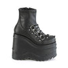 WAVE-110 Plateau Boots/ Stiefeletten - Schwarz Matt von DemoniaCult – Ansicht 5