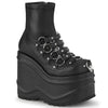 WAVE-110 Plateau Boots/ Stiefeletten - Schwarz Matt von DemoniaCult