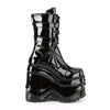 WAVE-150 Plateau Stiefeletten Schwarz Lack von DemoniaCult – Ansicht 5