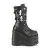 WAVE-150 Plateau Stiefel schwarz matt Fledermaus von DemoniaCult – Ansicht 5