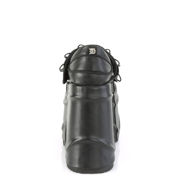 WAVE-48 Plateau Schuh schwarz matt von DemoniaCult – Ansicht 4