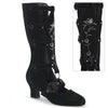 WHIMSY-118 Stiefel Schwarz Velour von DemoniaCult