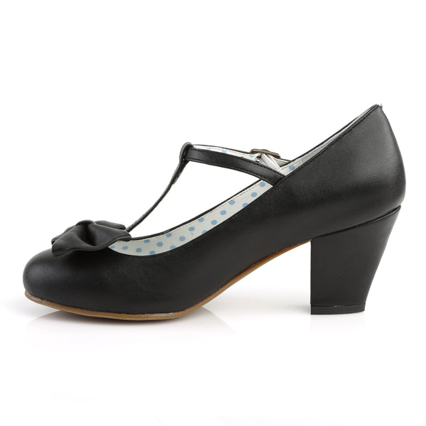 WIGGLE-50 T-Riemchen PumpsSchwarz Matt | Pin Up Couture SALE