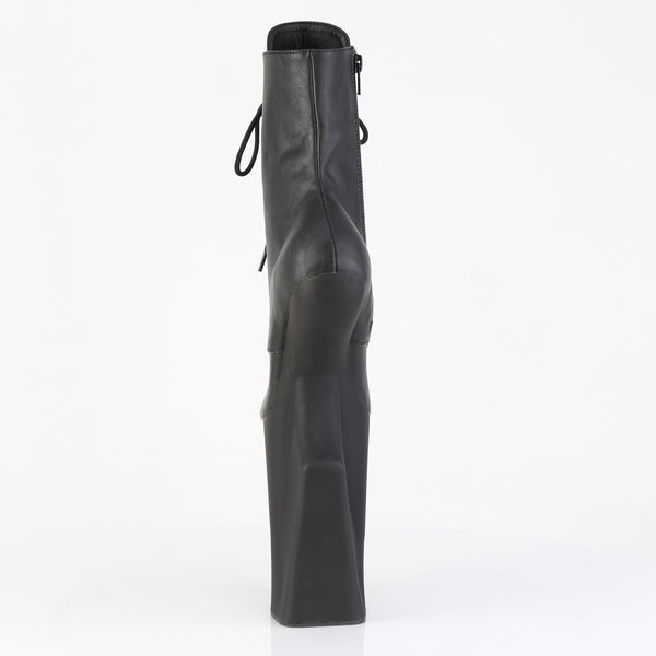 WORSHIP-1020 Plateau Stiefeletten - Schwarz Matt von Pleaser – Ansicht 4