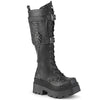 WRATH-205 PLATEAU Stiefel - Schwarz Matt von DemoniaCult