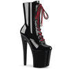 XTREME-1020-1 Plateau Stiefeletten - Schwarz Lack von Pleaser