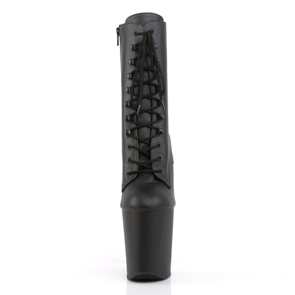 XTREME-1020 Plateau Stiefeletten Schwarz Matt | Pleaser