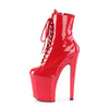 XTREME-1020 Plateau Stiefeletten Rot Lack von Pleaser – Ansicht 3