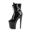 XTREME-1021 Plateau Stiefeletten Lack Schwarz von Pleaser – Ansicht 3