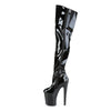XTREME-3010 Plateau Overknee Stiefel Schwarz Lack von Pleaser – Ansicht 3