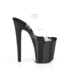XTREME-808CRS Plateau Sandaletten Schwarz/Silber von Pleaser – Ansicht 5