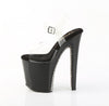XTREME-808SPRS Plateau Sandaletten Schwarz Lack mit Nieten | Pleaser