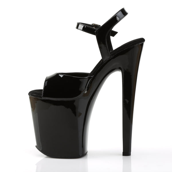 XTREME-809 Plateau Sandaletten Schwarz Lack von Pleaser – Ansicht 3