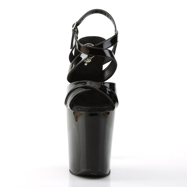 XTREME-872 Plateau Sandaletten in Schwarz von Pleaser – Ansicht 2