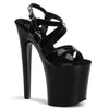 XTREME-872 Plateau Sandaletten in Schwarz von Pleaser