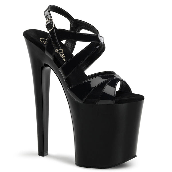 XTREME-872 Plateau Sandaletten in Schwarz von Pleaser