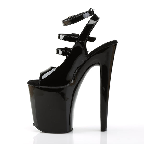 XTREME-873 Plateau Sandaletten Schwarz von Pleaser – Ansicht 3