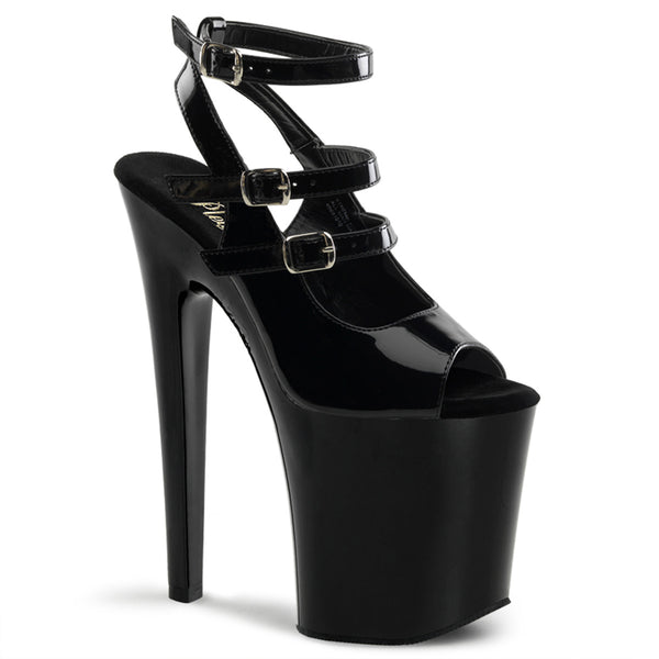 XTREME-873 Plateau Sandaletten Schwarz von Pleaser