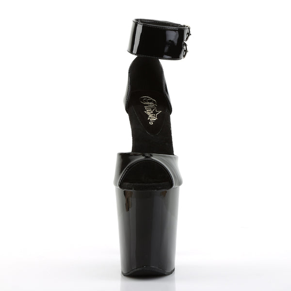 XTREME-875 Plateau Sandaletten Schwarz Lack von Pleaser – Ansicht 2