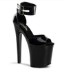 XTREME-875 Plateau Sandaletten Schwarz Lack von Pleaser