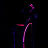 XTREME-875TT Plateau Sandaletten Lack Schwarz UV von Pleaser – Ansicht 3