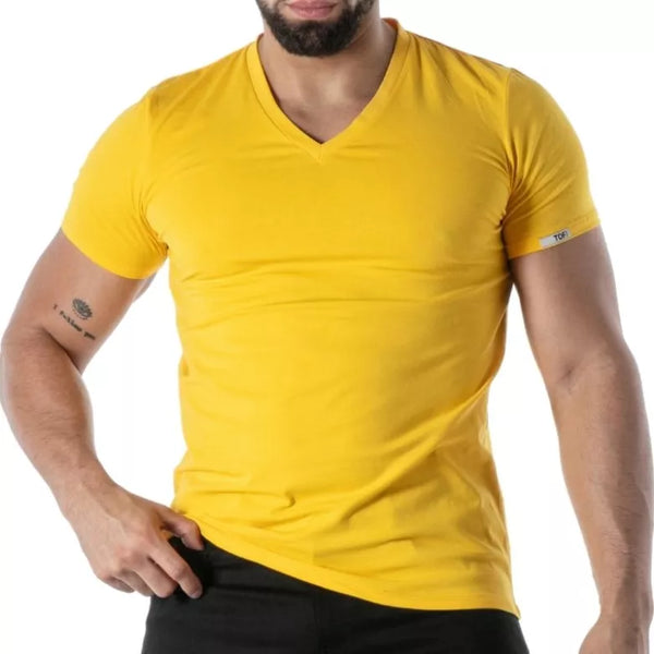 Gelbes Colorful-T-Shirt von TOF Paris – Ansicht 4