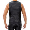 Schwarzes Fetish Tank Top mit markantem Reißverschluss von TOF Paris – Ansicht 4