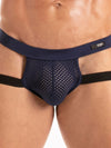 Jockstrap Marineblau - Atmungsaktiv & Ultraweiches Mikrofaser Design | TOF Paris