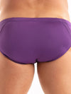 Männer Bikini Microfaser mit atmungsaktiven Einsätzen - Lila | TOF Paris